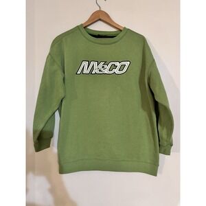 90s 2000s 00s Y2K Vintage Sweatshirt  Ny&Co Womens Throwback Retro Green Spring